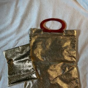 Ladies Pride Gold Handbag with Mini